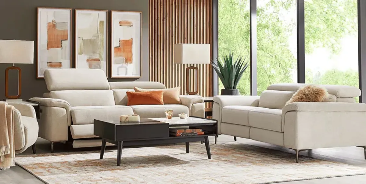 Weatherford Park Beige Loveseat