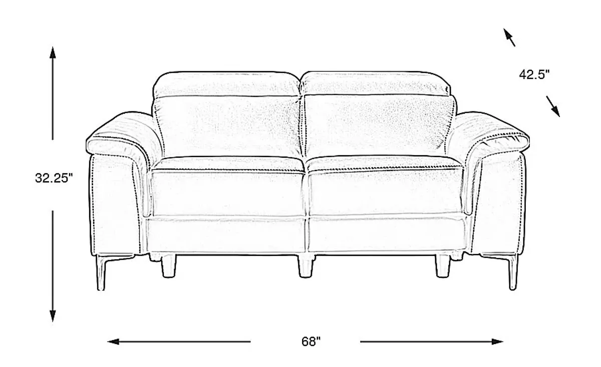 Weatherford Park Black Loveseat