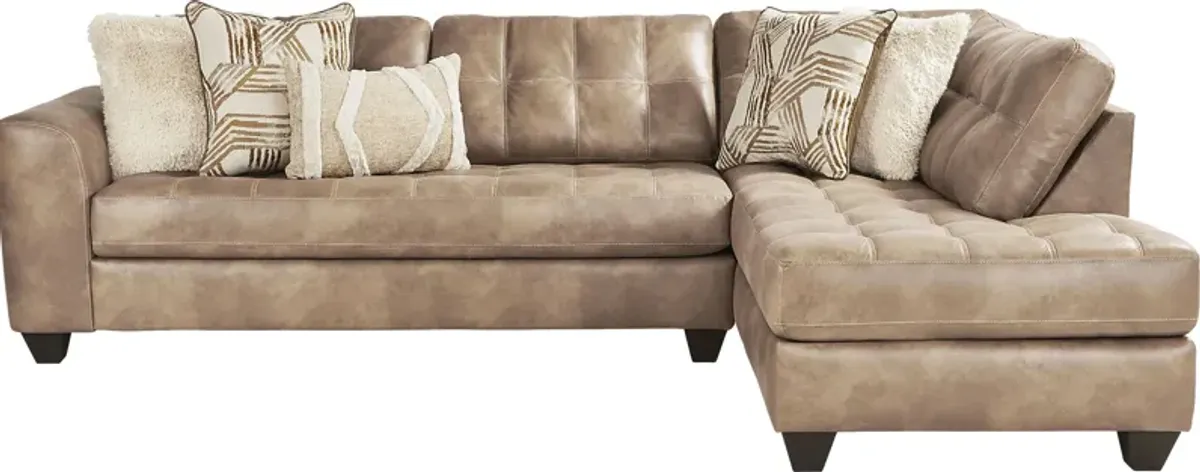 Bellinger Camel 5 Pc Sectional Living Room