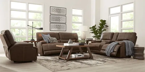 Warrendale Chocolate 5 Pc Power Reclining Living Room