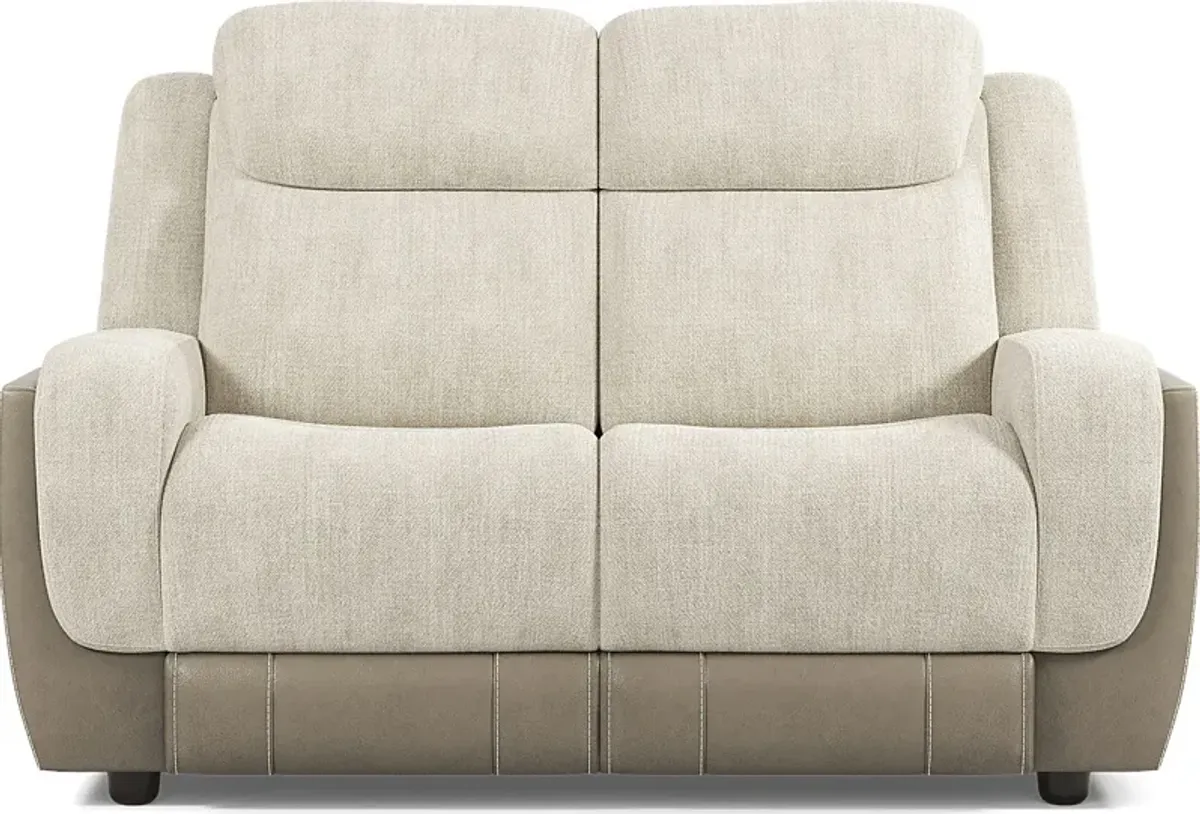 State Street Beige Loveseat