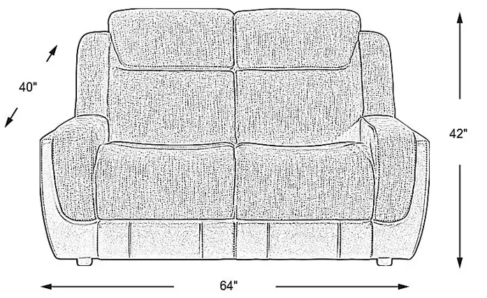 State Street Gray Loveseat