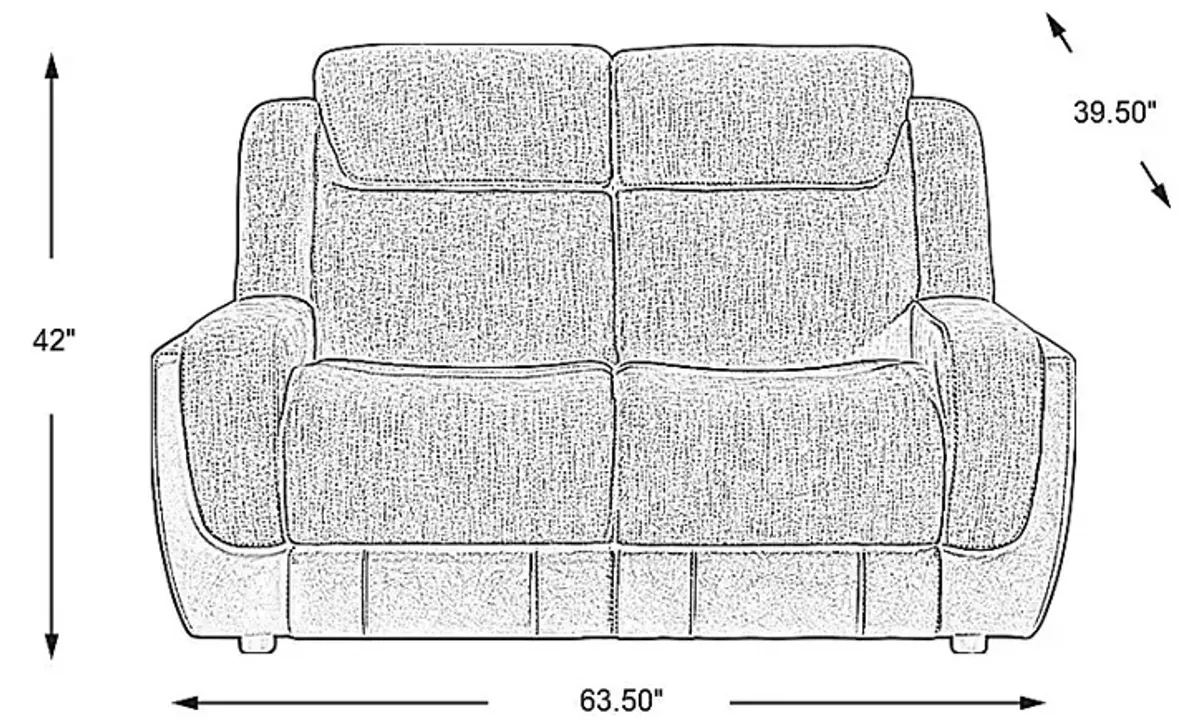 State Street Camel Loveseat