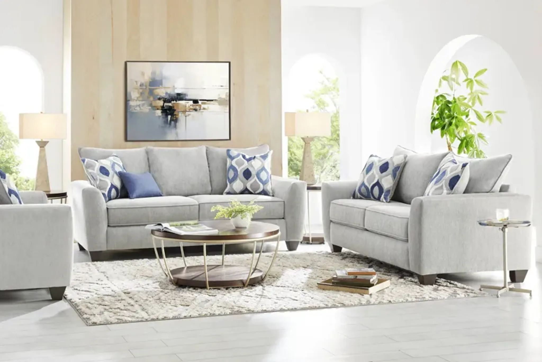Dennin Heights Gray 2 Pc Living Room Rooms To Go | Furniture.com