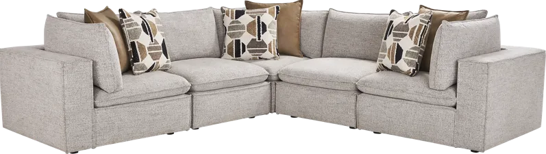 Langford Park Beige 8 Pc Sectional Living Room