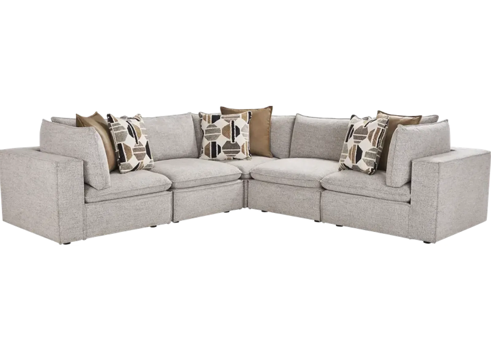 Langford Park Beige 8 Pc Sectional Living Room