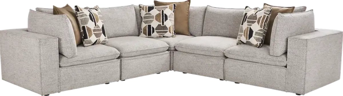 Langford Park Beige 8 Pc Sectional Living Room