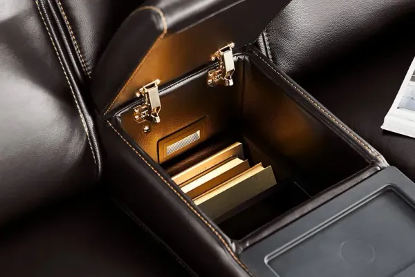 Scarborough Black 3 Pc Dual Power Reclining Sectional