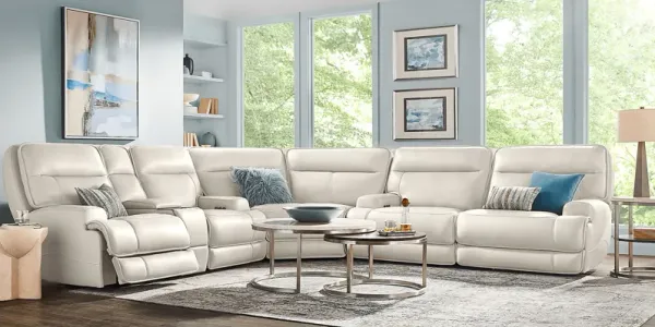 Scarborough Beige 3 Pc Dual Power Reclining Sectional