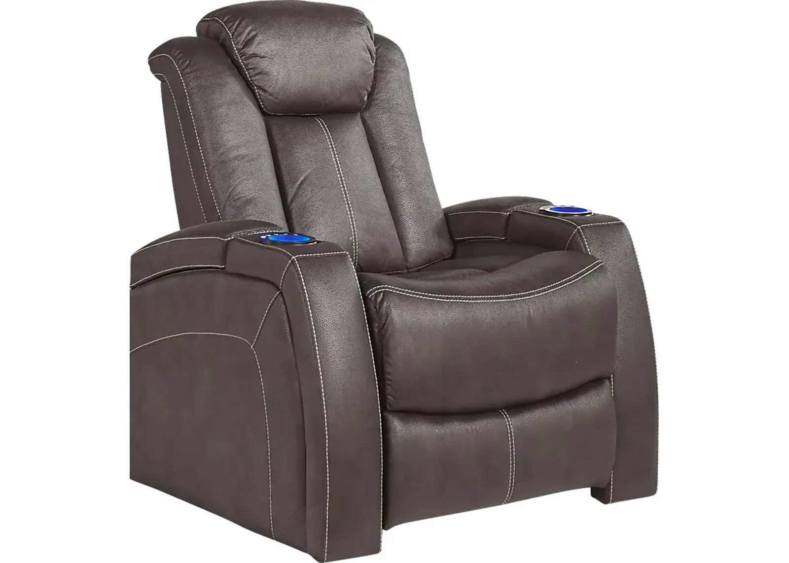 Crestline Brown Dual Power Recliner