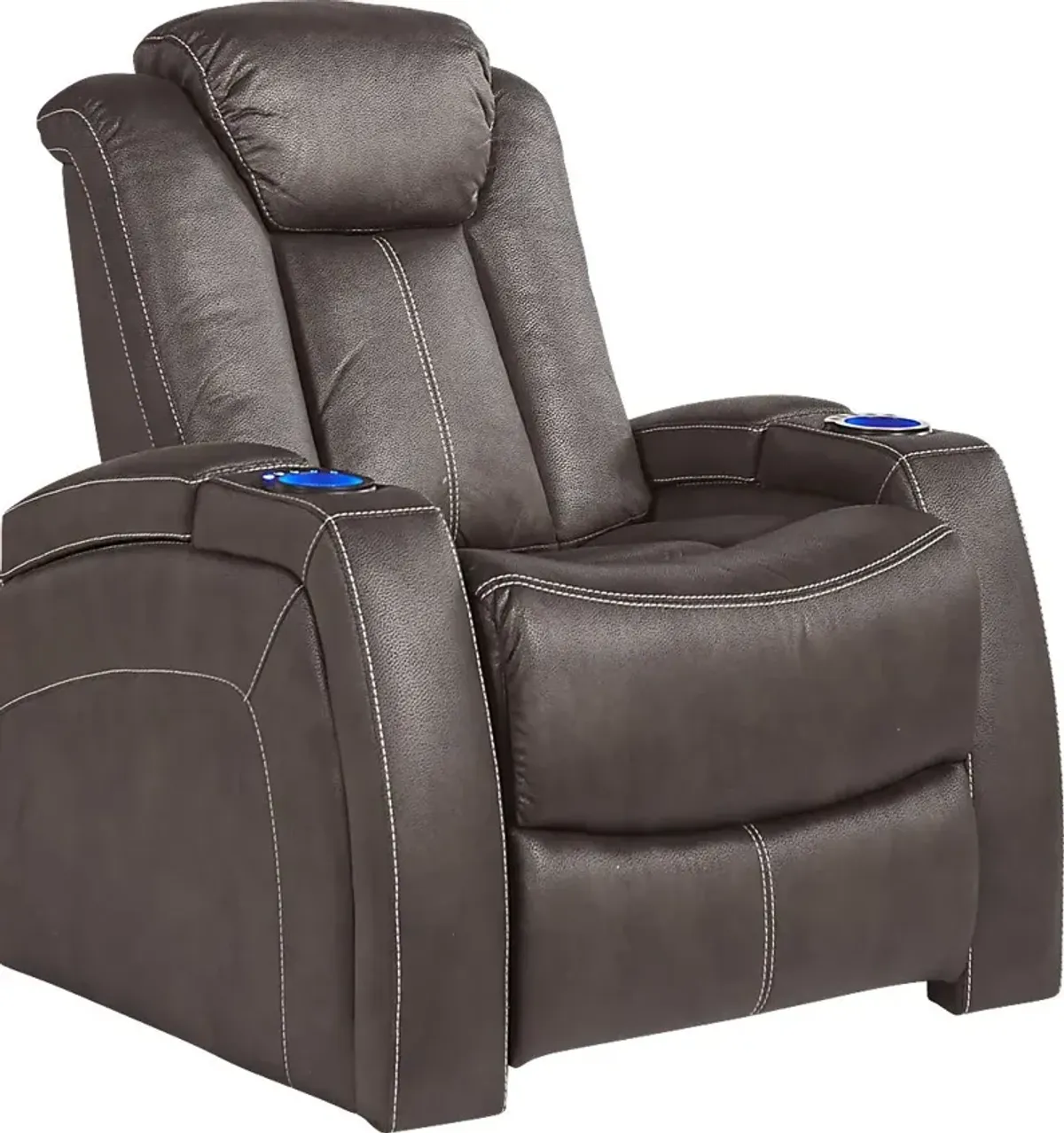 Crestline Brown Dual Power Recliner