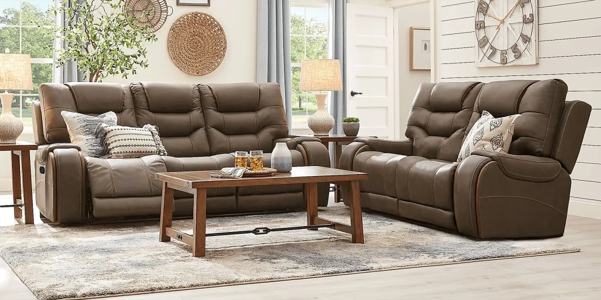 Laredo Springs Brown Loveseat