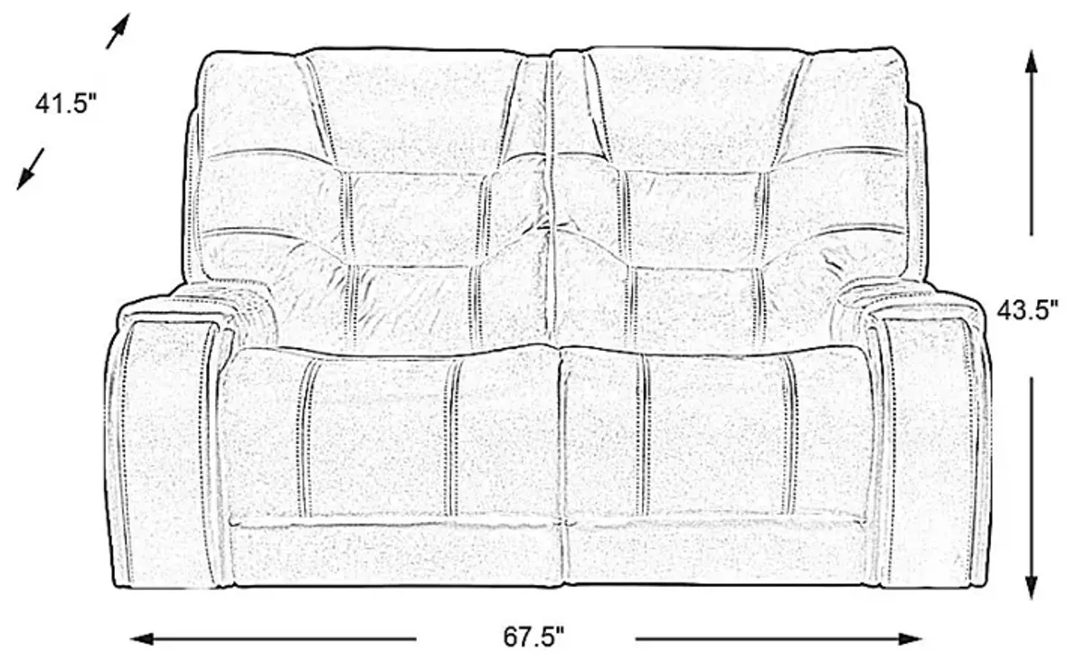 Laredo Springs Gray Loveseat