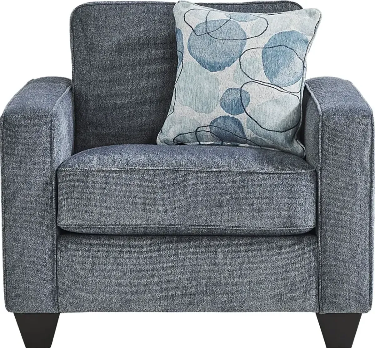 Alanis Bay Blue 3 Pc Living Room