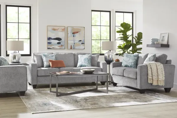 Alanis Bay Gray 3 Pc Living Room