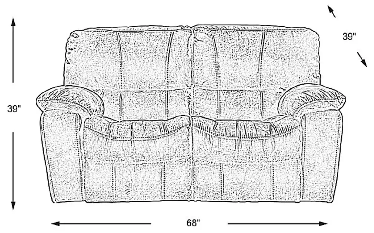 Alpen Ridge Silt Loveseat