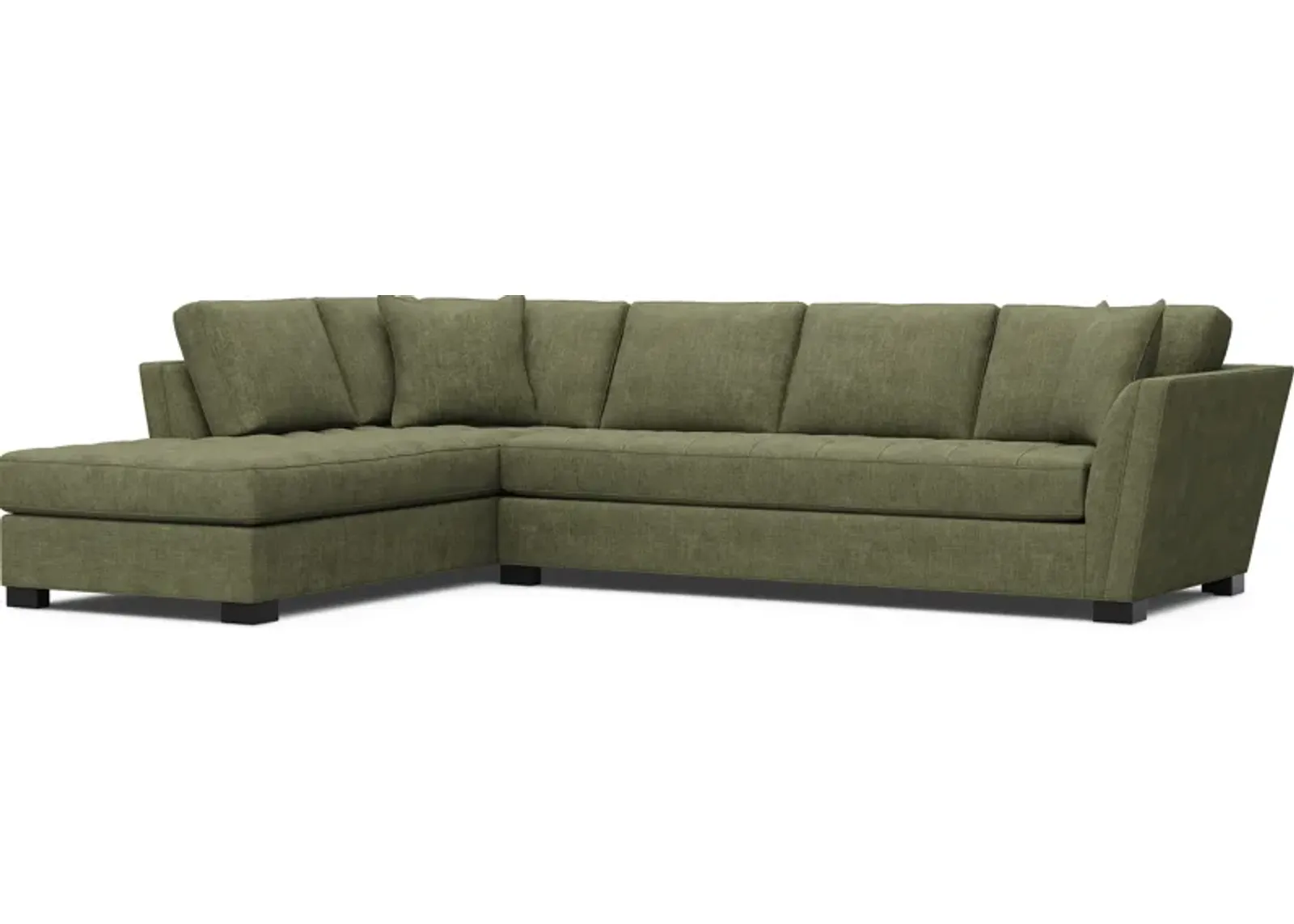 Calvin Heights Avocado Chenille 2 Pc XL Sectional