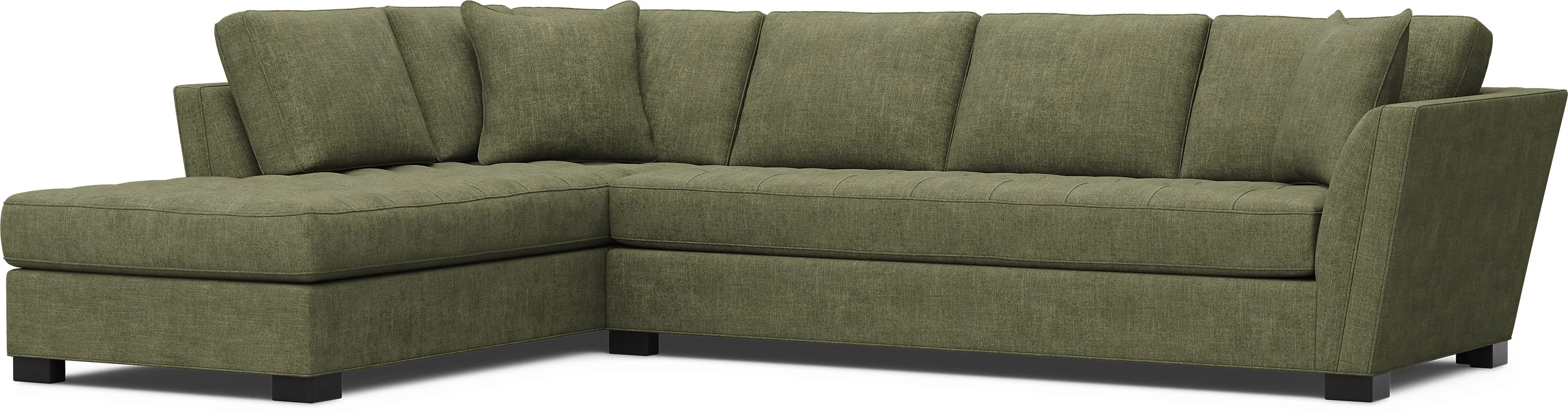 Calvin Heights Avocado Chenille 2 Pc XL Sectional