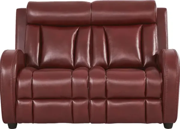 Copperfield Red Loveseat