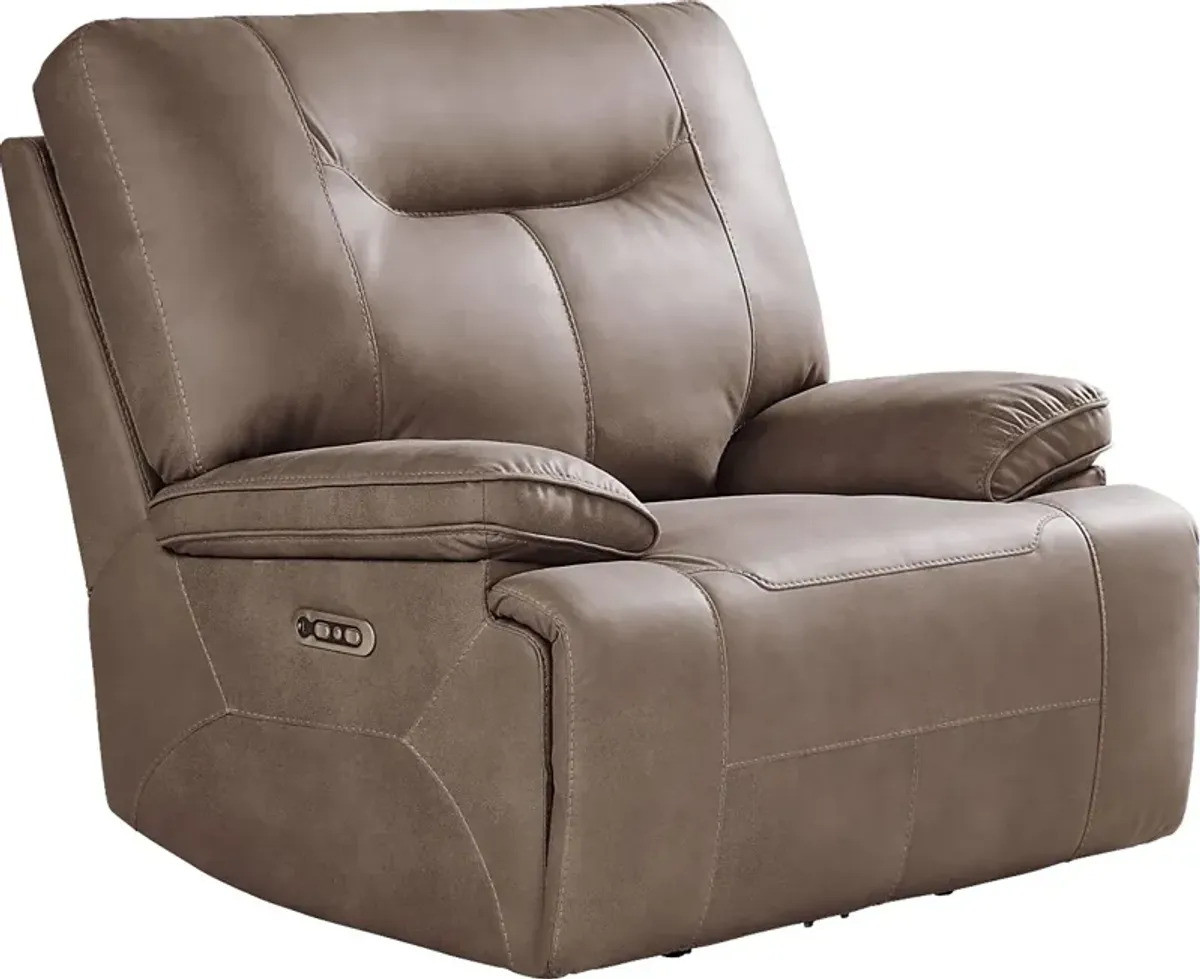 Barton Brown Dual Power Recliner