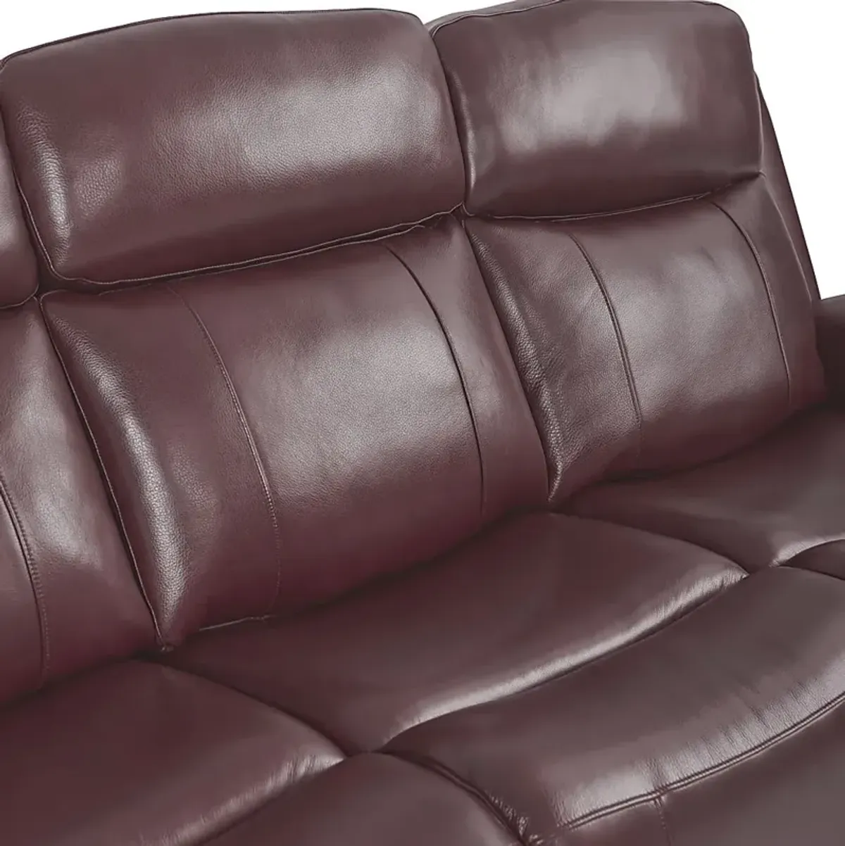 Orsini Red Leather 2 Pc Dual Power Reclining Living Room