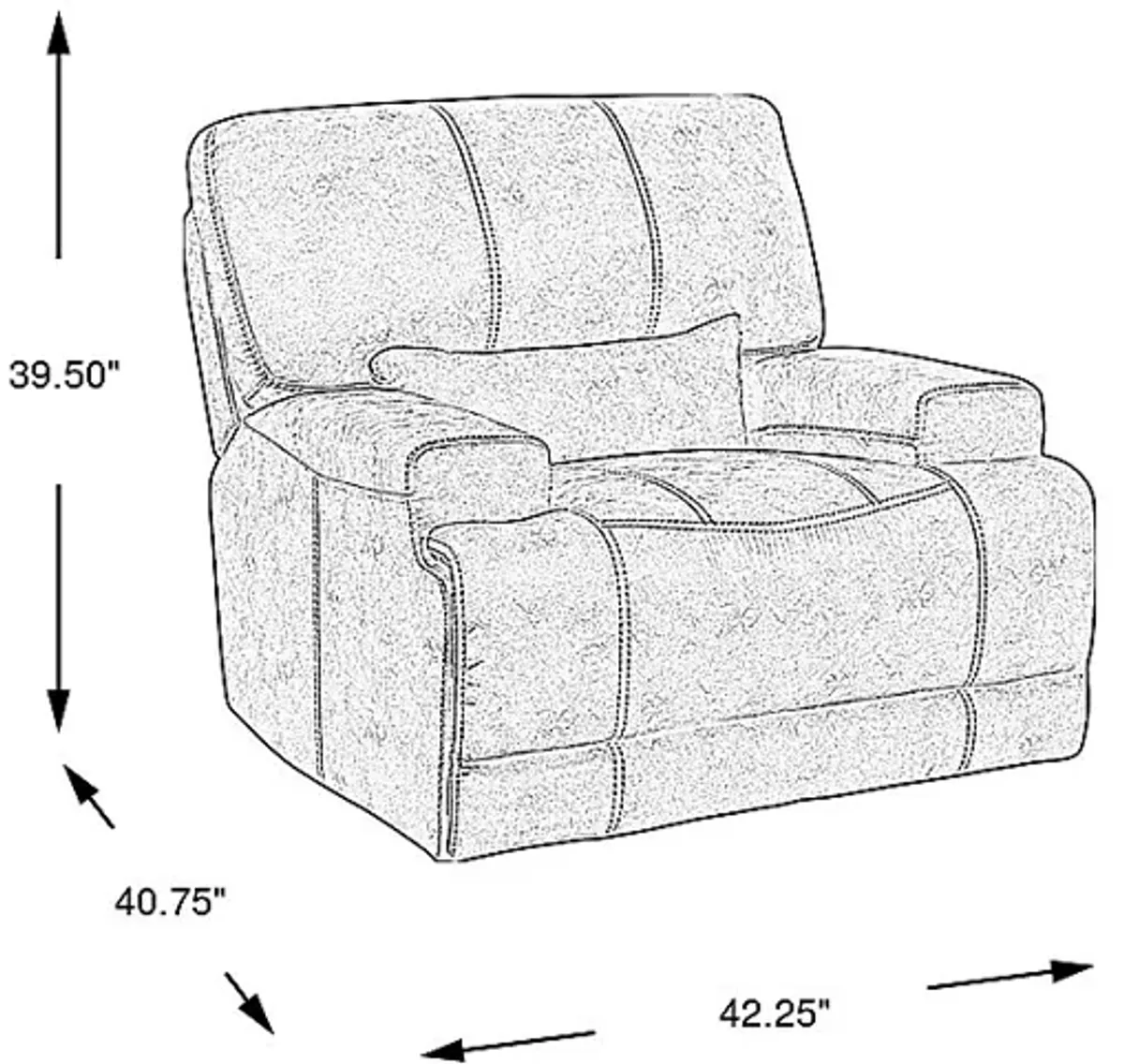 Warrendale Beige Power Recliner