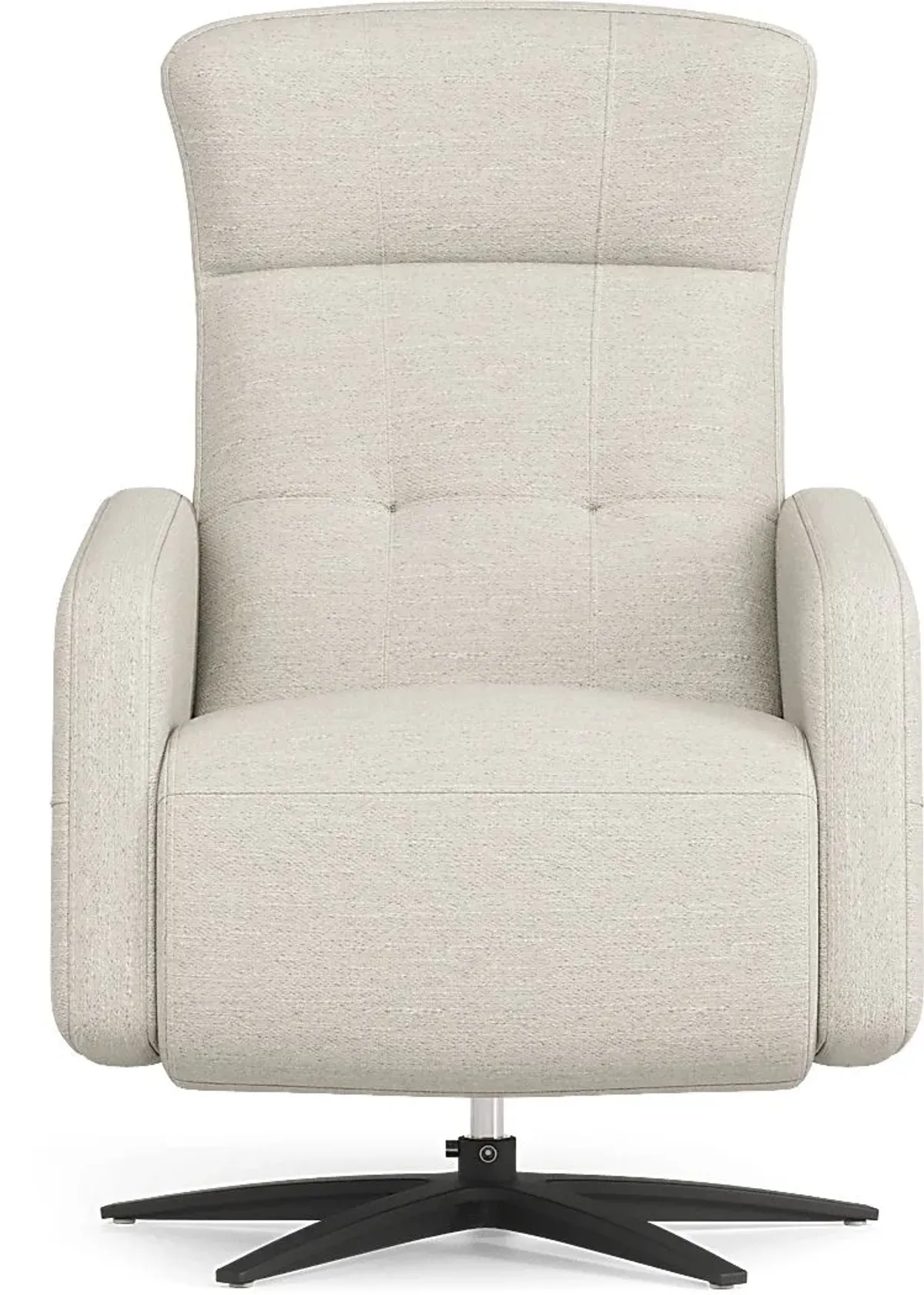 Weatherford Park Beige Power Swivel Recliner