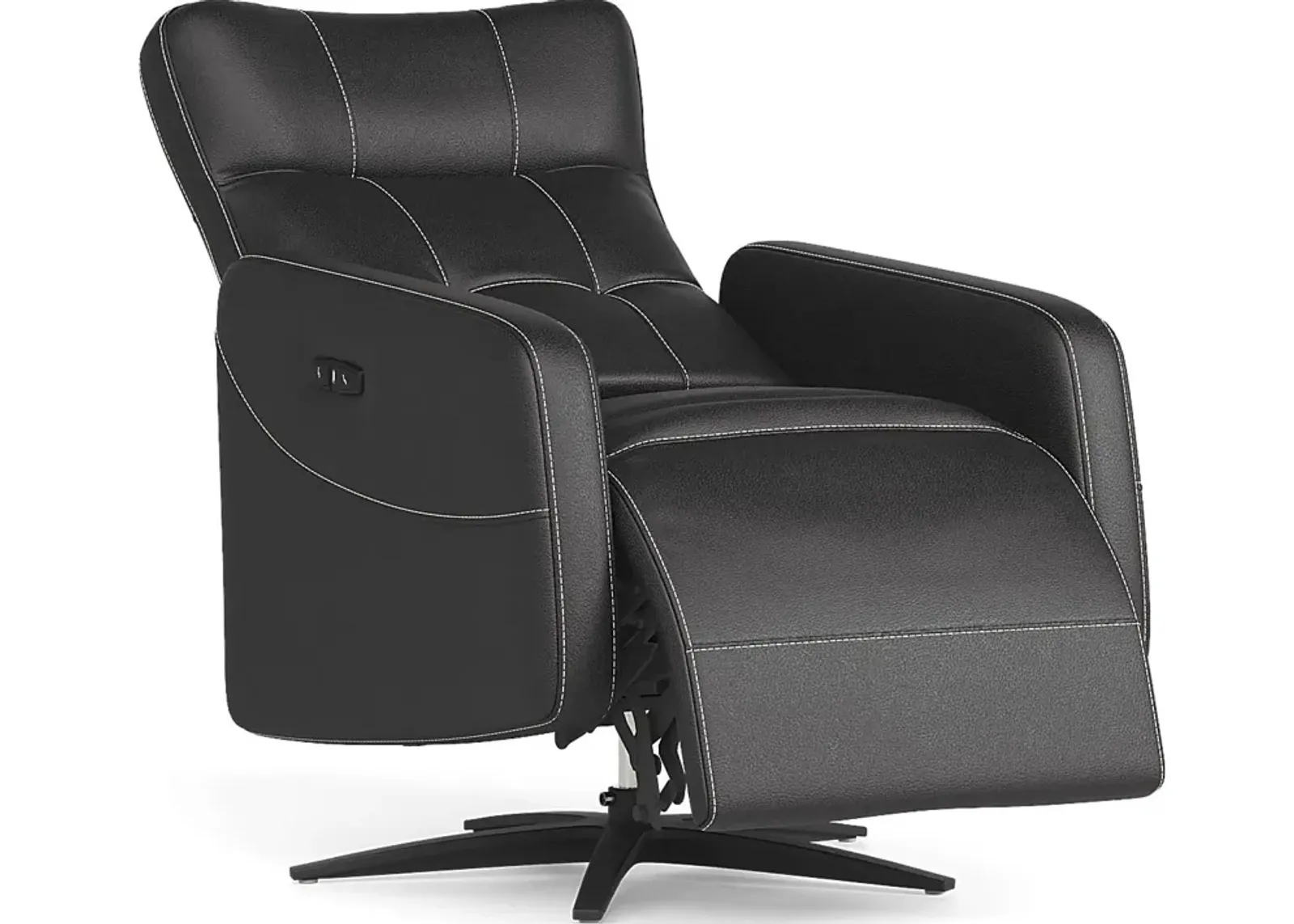 Weatherford Park Black Power Swivel Recliner