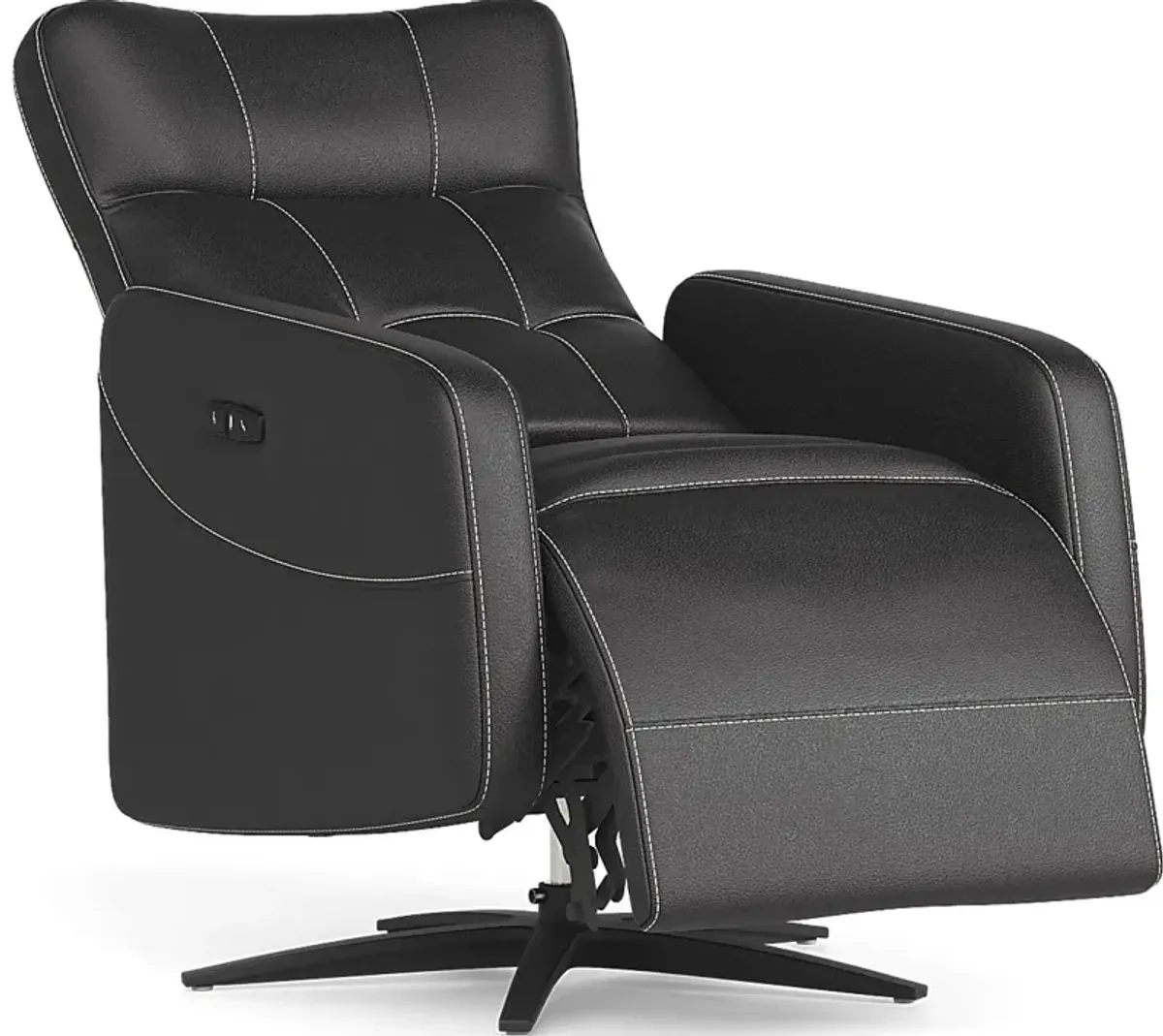 Weatherford Park Black Power Swivel Recliner