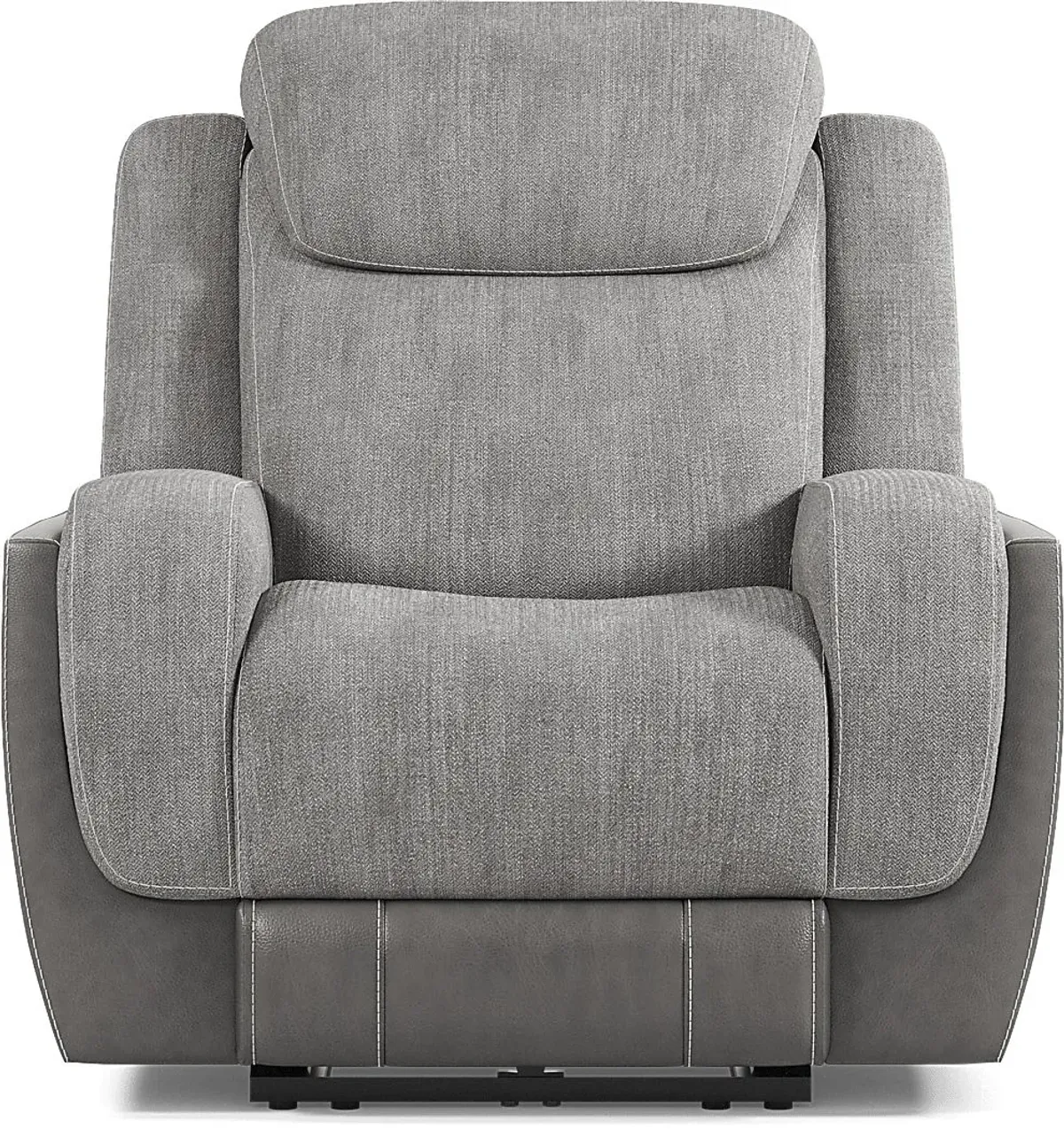 State Street Gray Dual Power Recliner