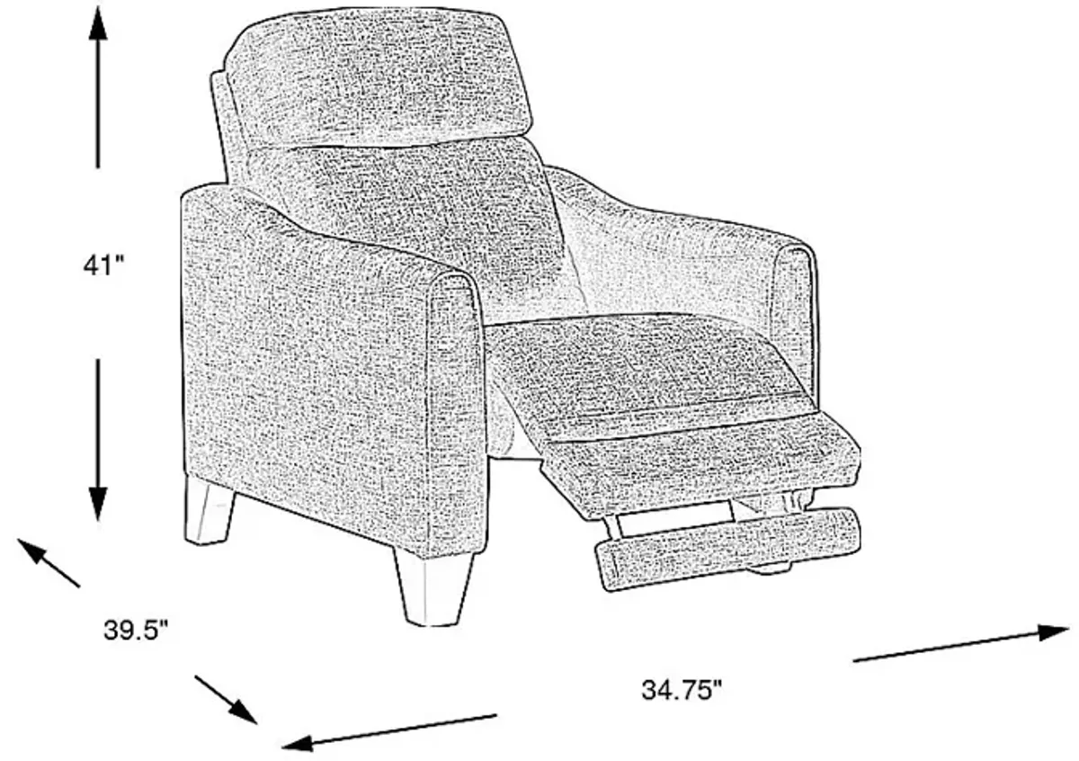 Stonecrest Indigo Dual Power Recliner