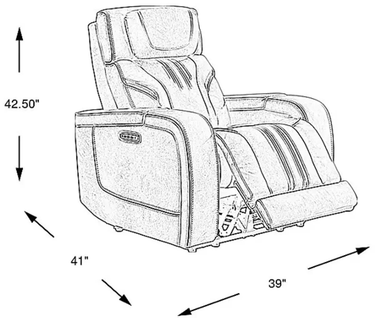 Southlake Navy Triple Power Recliner