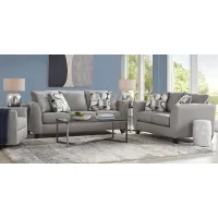 Marisol Bay Dark Gray 7 Pc Living Room with Gel Foam Sleeper Sofa