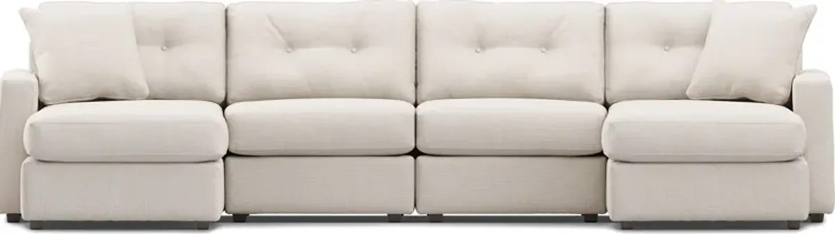 Off-White 4 Pc Power Reclining ModularOne