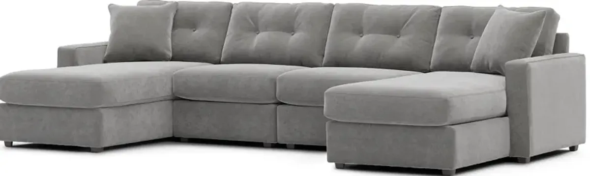 Gray 4 Pc Power Reclining ModularOne
