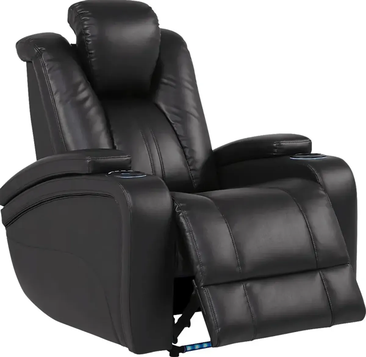 Kingvale Court Black Dual Power Recliner