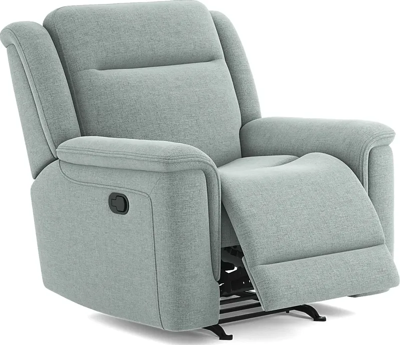 Meadow Park Seafoam Glider Recliner