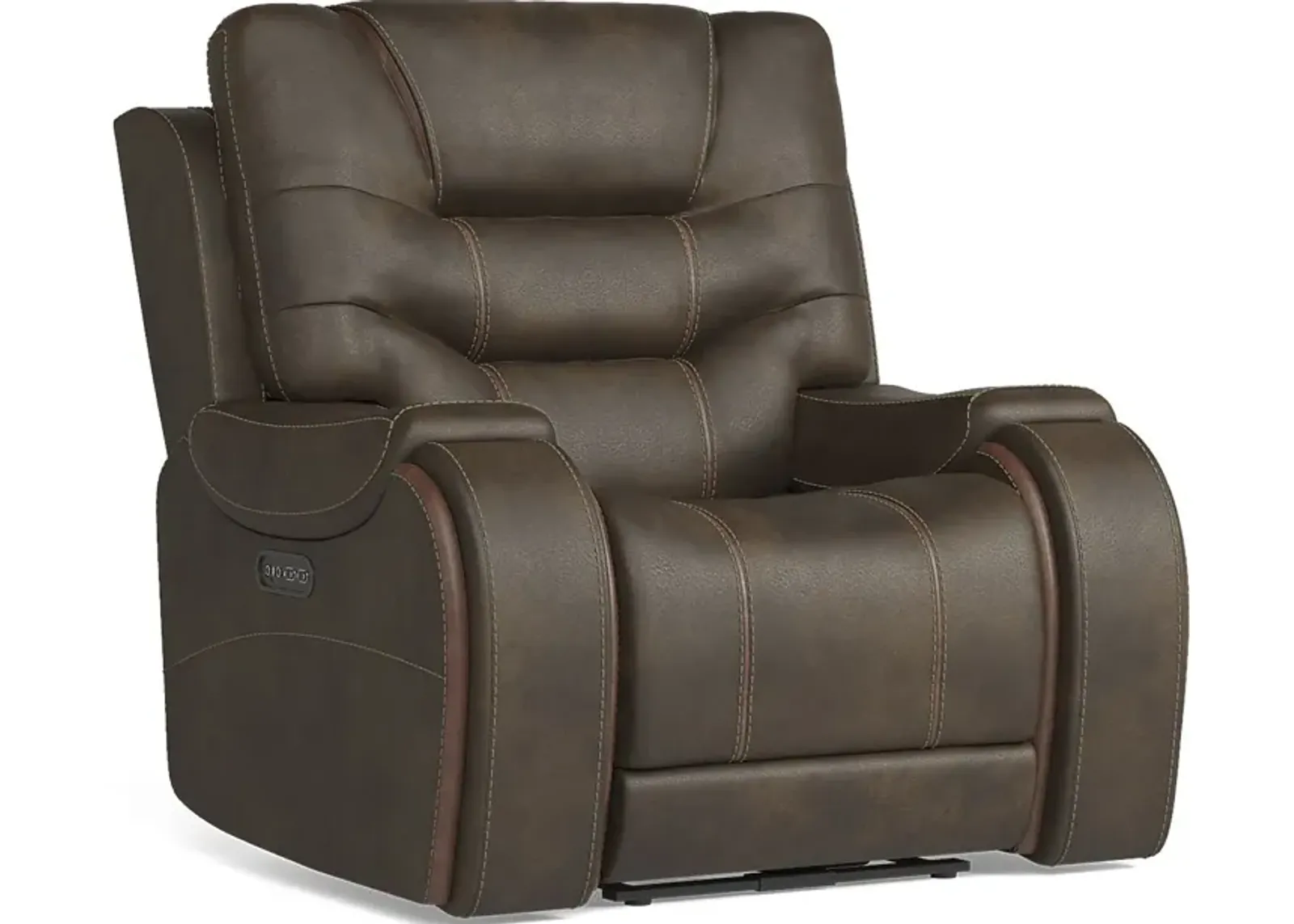 Laredo Springs Brown Dual Power Recliner