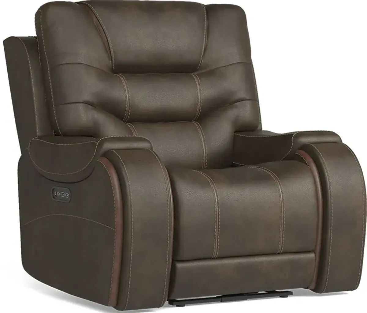 Laredo Springs Brown Dual Power Recliner