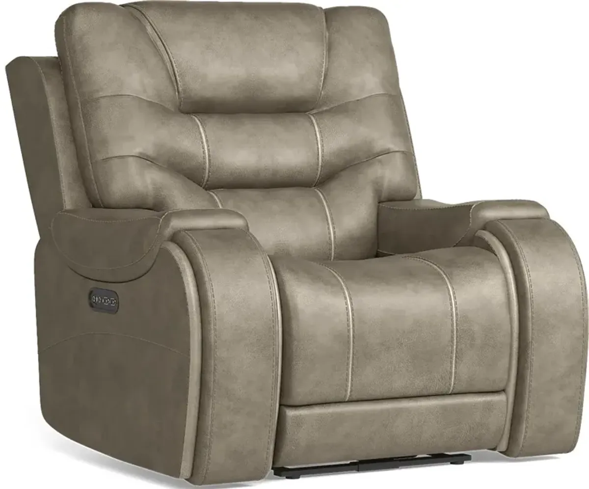 Laredo Springs Gray Dual Power Recliner