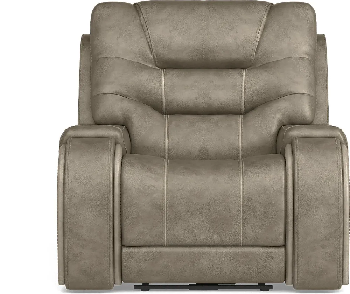 Laredo Springs Gray Dual Power Recliner