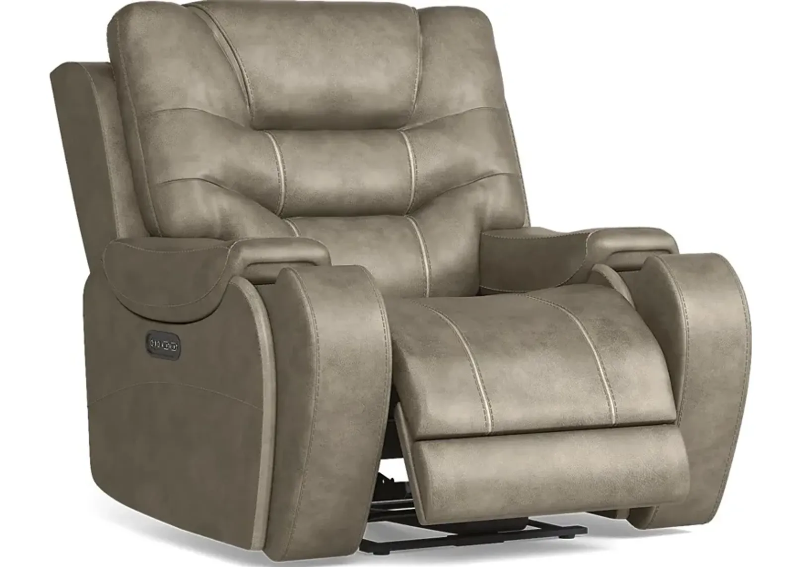 Laredo Springs Gray Dual Power Recliner