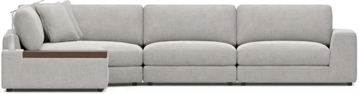 Gray 5 Pc ModularThree with Media Console