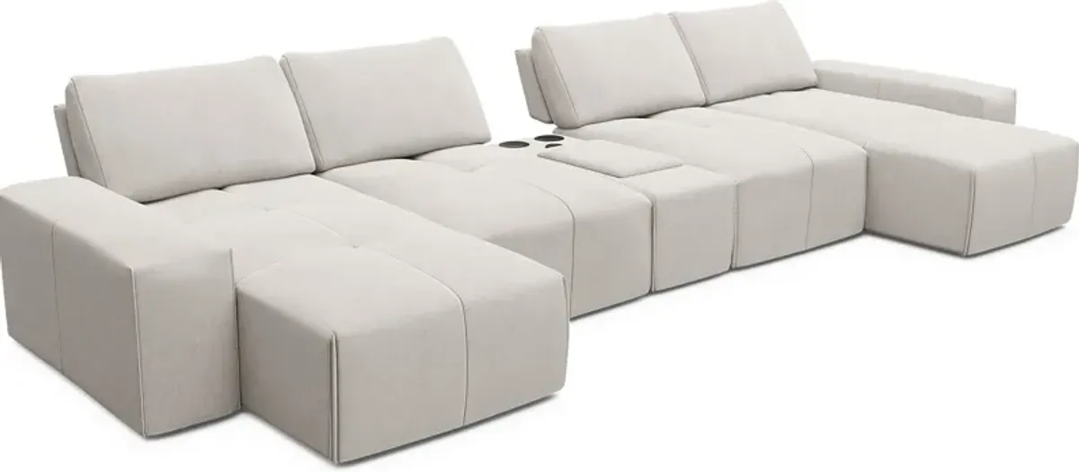 Laney Beige 5 Pc Sectional