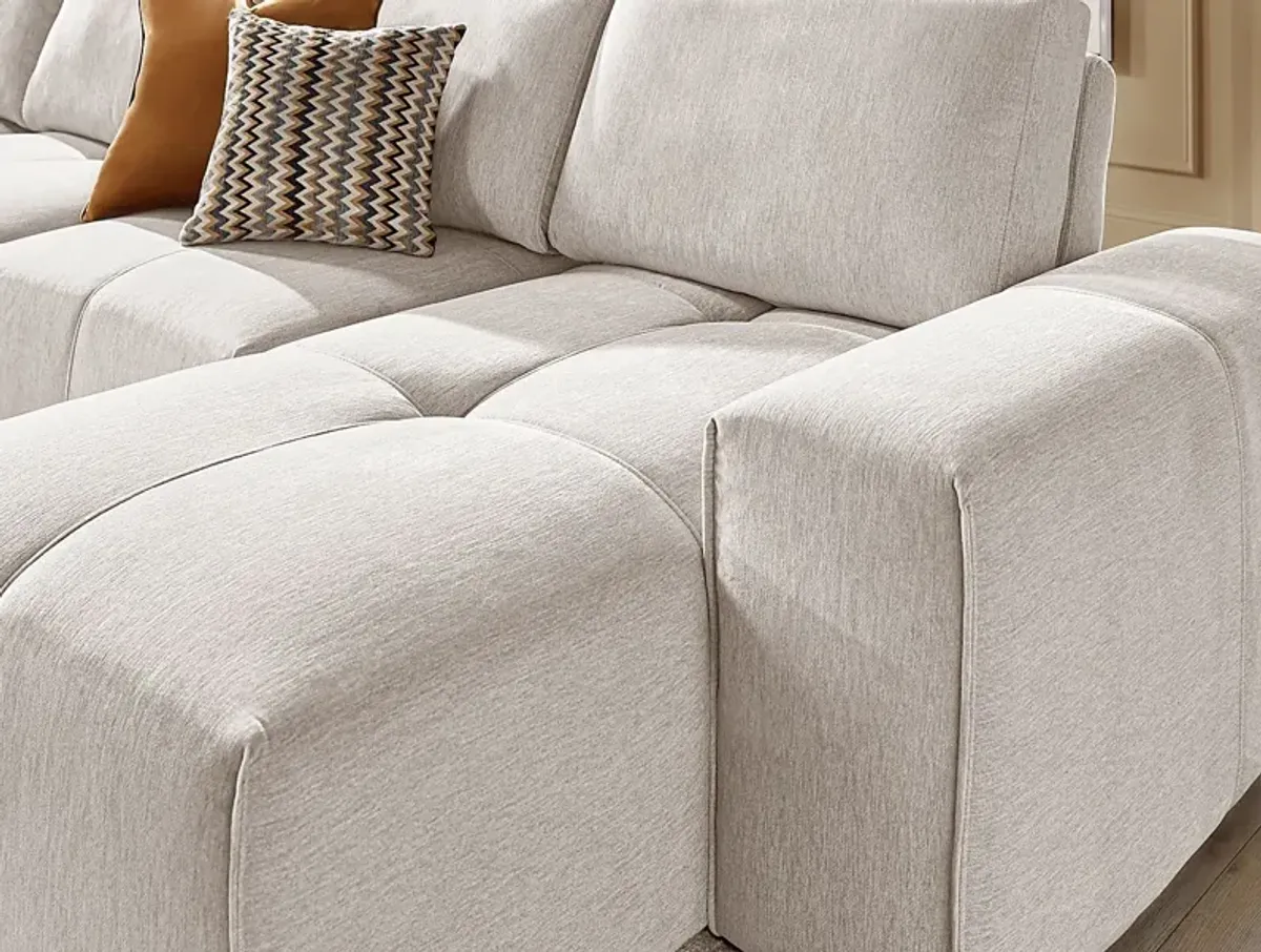 Laney Beige 5 Pc Sectional