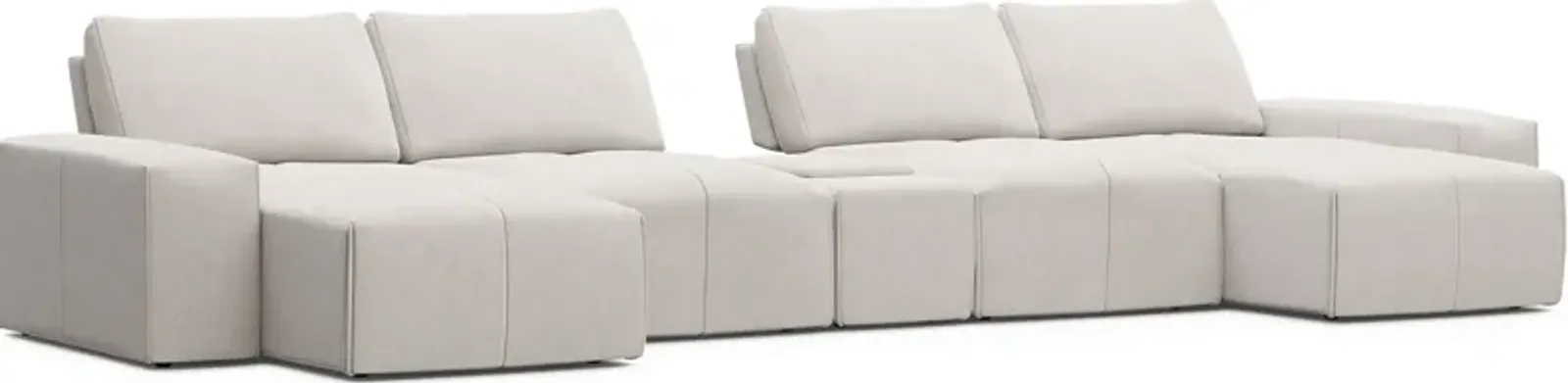 Laney Beige 5 Pc Sectional