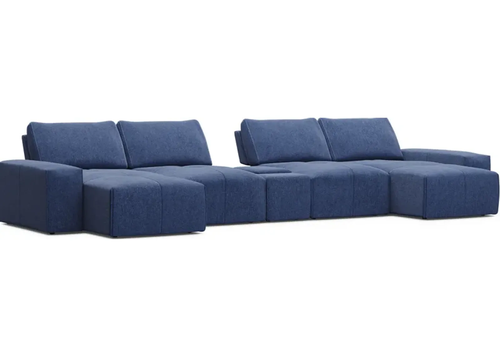 Laney Blue 5 Pc Sectional