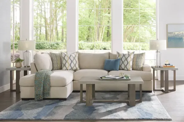 Briar Street Beige Chenille 5 Pc Sectional Living Room