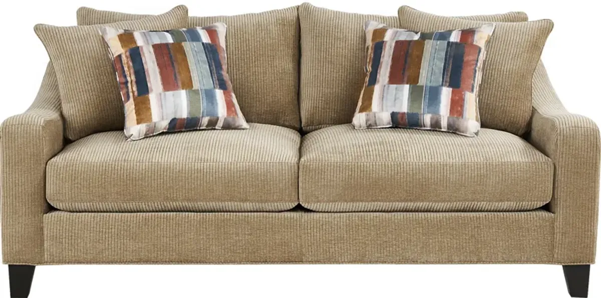 Cambria Gold Loveseat