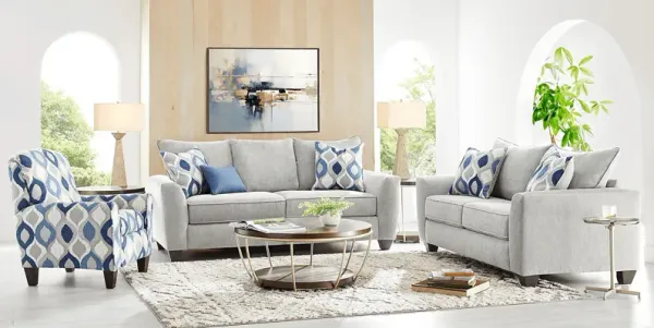 Dennin Heights Gray 2 Pc Living Room